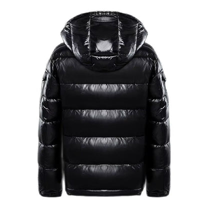 Inter New Men Solid Parkas White Duck down Men'S Stand Collar Warm Thick Coat Male