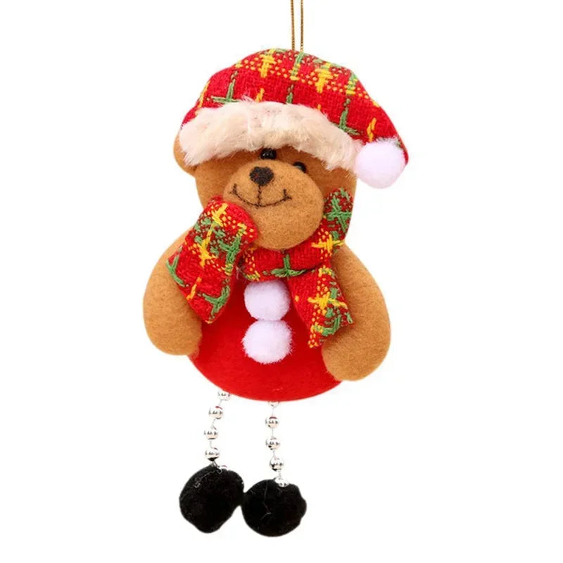 New Year Angel Doll Christmas Tree Hanging Ornaments Decor Christmas Elk Pendants Decoration for Home Navidad 2021 Car Ornament