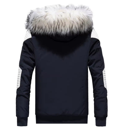 2025 Men Winter Jacket Streetwear Camouflage Thicken Warm Men'S Hooded Casual Hip Hop Ribbons Male Parkas Outerwear ABZ521