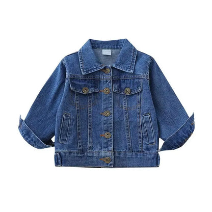 Children'S Denim Jackets Trench Coat Embroidery Jackets Boy Baby Denim Coat Casual Outerwear Spring Autumn Clothing