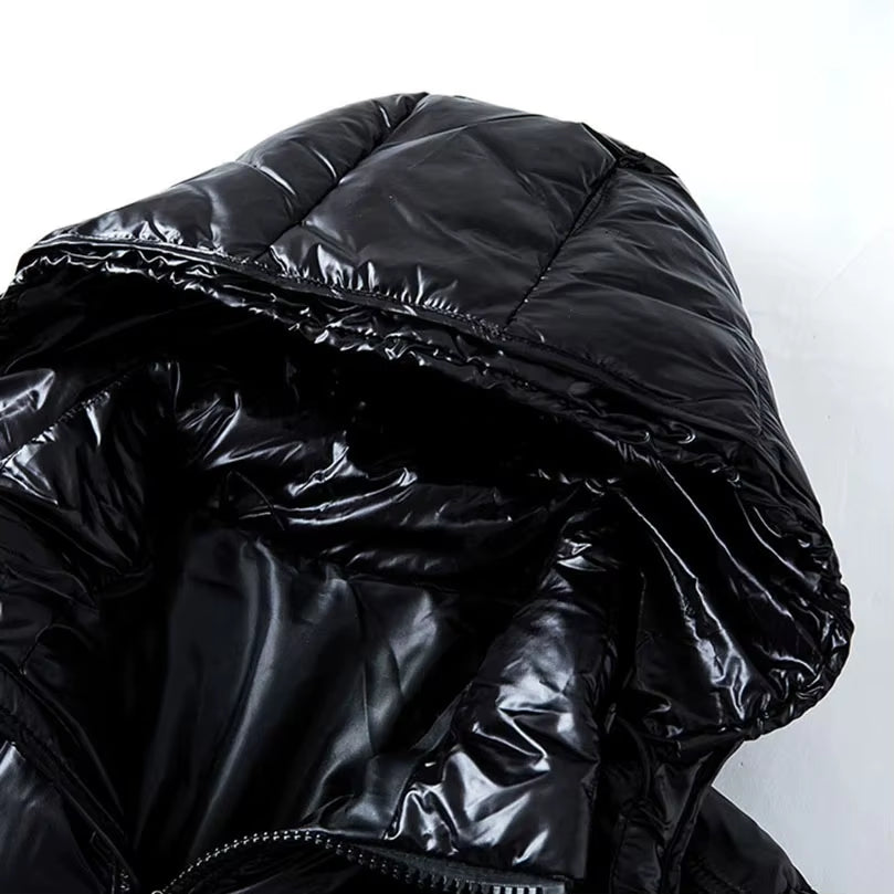 Inter New Men Solid Parkas White Duck down Men'S Stand Collar Warm Thick Coat Male