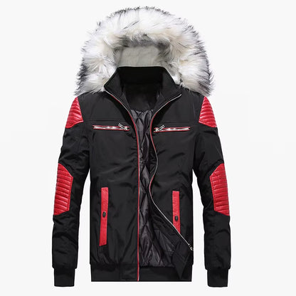 2025 Men Winter Jacket Streetwear Camouflage Thicken Warm Men'S Hooded Casual Hip Hop Ribbons Male Parkas Outerwear ABZ521