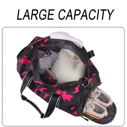 Large Capacity Travel Bag Waterproof Sport Gym Travel Duffel Bag with Shoe Compartment 2024 Gym Bags