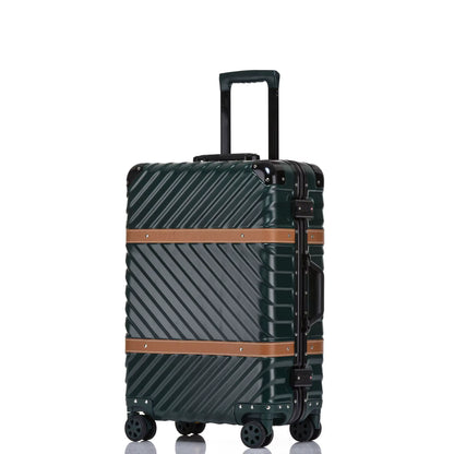 2020 Popular Waterproof 20/24/28 Inch 100% PC Hard Shell Aluminum Frame TSA Vintage Suitcase Luggage