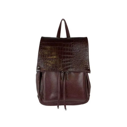 High Quality Leather Backpack for Women Leather Bag Genuine Leather Handbags Backpacks Made in Italy