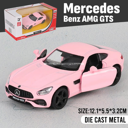 1:36 Volkswagen Beetle Classic 1967 Pink Alloy Car Model Toy Casting Series Collection Jewelry Gift Christmas Gift