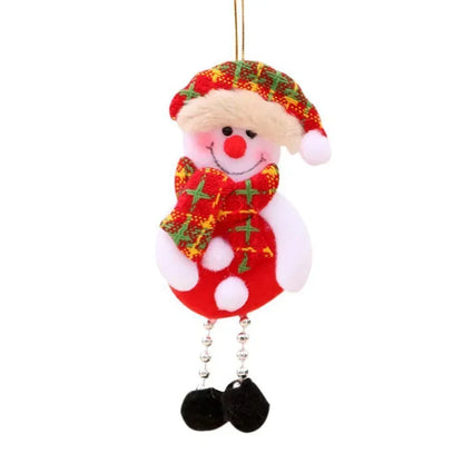 New Year Angel Doll Christmas Tree Hanging Ornaments Decor Christmas Elk Pendants Decoration for Home Navidad 2021 Car Ornament