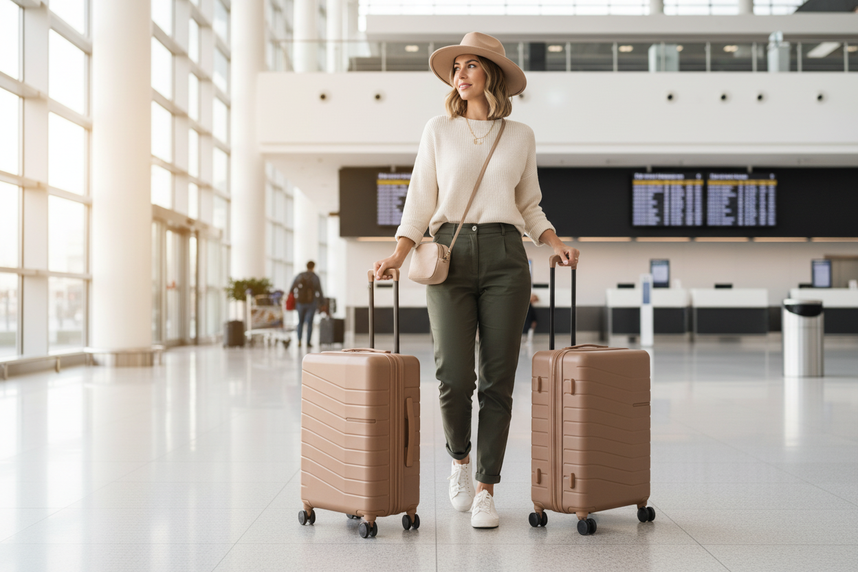 Mocha luggage at airport