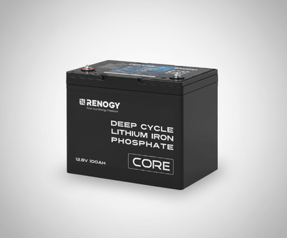 Core 12V 100Ah Deep Cycle LiFePO4 Lithium Battery for RV, Solar, Marine & Off-Grid Power-1