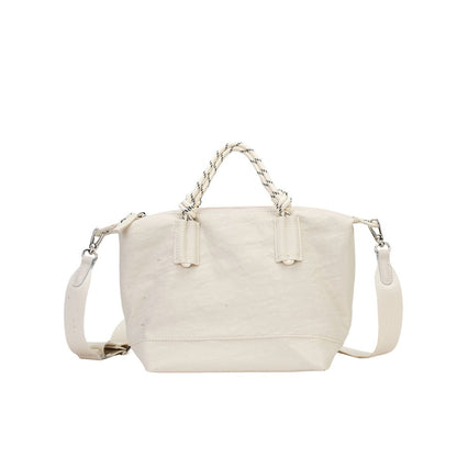 Twisted Rope Crinkle Nylon Tote & Crossbody Bag